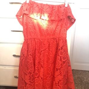 Strapless casual dress